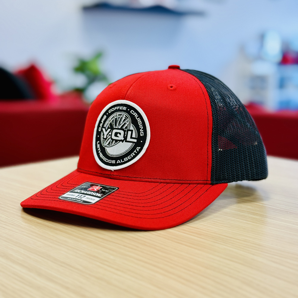 CarsCoffeeCruising YQL 112 Trucker Cap – Patches, Pavement, and Petrol Vibes - Image 3